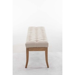 Banco Ramsés, tela antigua clara, 150 crema