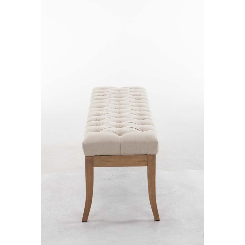 Banco Ramsés, tela antigua clara, 150 crema