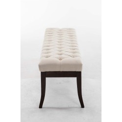 Banco Ramsés, tapizado antiguo oscuro, 150 crema