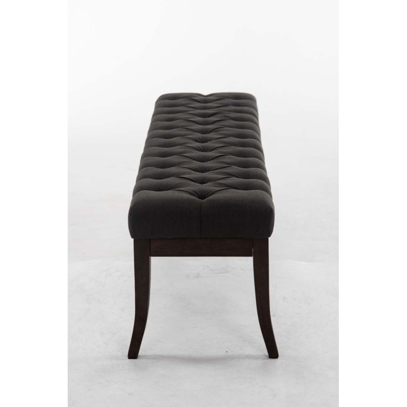 Banco Ramsés, tela antigua oscura, 150 gris oscuro