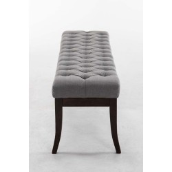 Banco Ramsés, tela antigua oscura, 150 gris