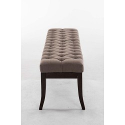 Banco Ramsés, tela oscura antigua, 150 color topo