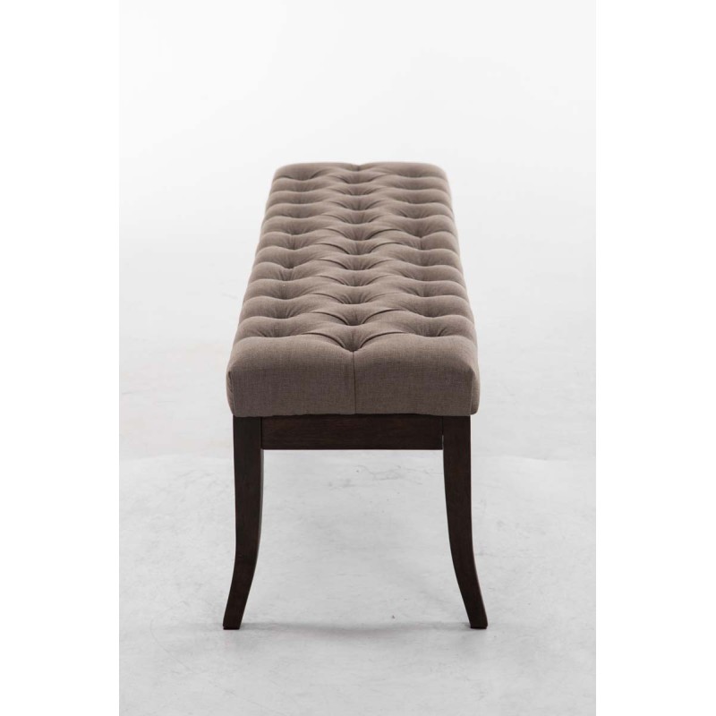 Banco Ramsés, tela oscura antigua, 150 color topo