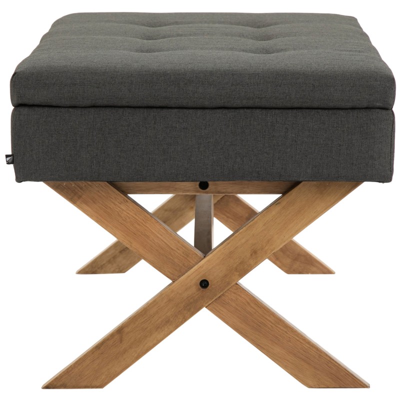 Banco Namaro, tela antigua gris claro oscuro