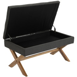 Banco Namaro, tela antigua gris claro oscuro