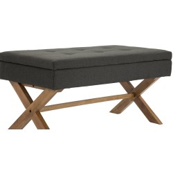 Banco Namaro, tela antigua gris claro oscuro