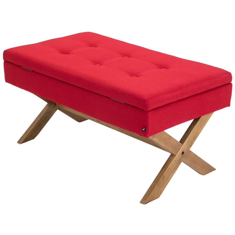 Banco Namaro, tela antigua de color rojo claro