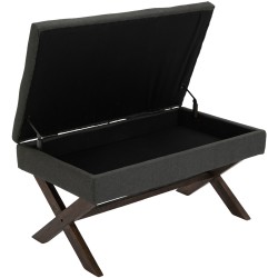 Banco Namaro, tela gris oscuro antigua