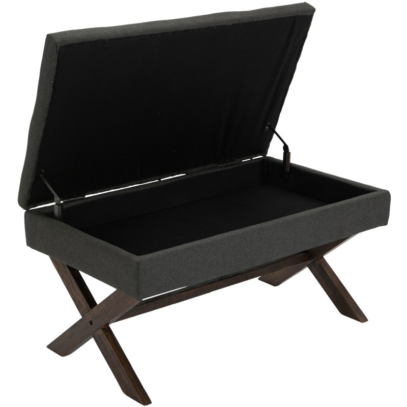 Banco Namaro, tela gris oscuro antigua