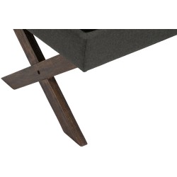 Banco Namaro, tela gris oscuro antigua