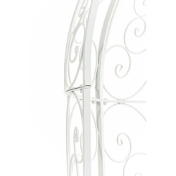 Pabellón semiabierto Rosie con banco blanco