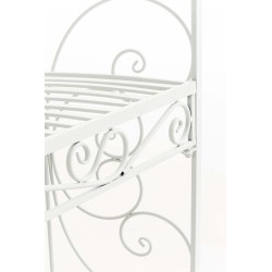 Pabellón semiabierto Rosie con banco blanco