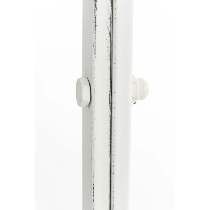 Pabellón semiabierto Rosie con banco blanco antiguo