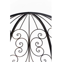 Pabellón semiabierto Rosie con banco de bronce