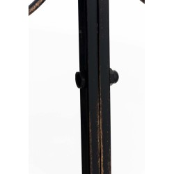 Pabellón semiabierto Rosie con banco de bronce