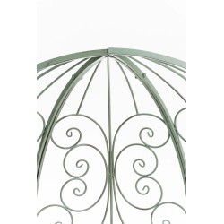 Pabellón semiabierto Rosie con banco verde antiguo