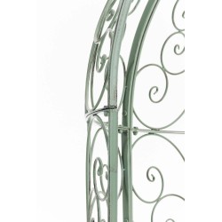 Pabellón semiabierto Rosie con banco verde antiguo