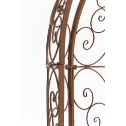 Pabellón semiabierto Rosie con banco marrón antiguo