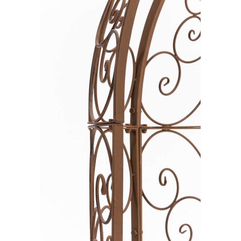 Pabellón semiabierto Rosie con banco marrón antiguo