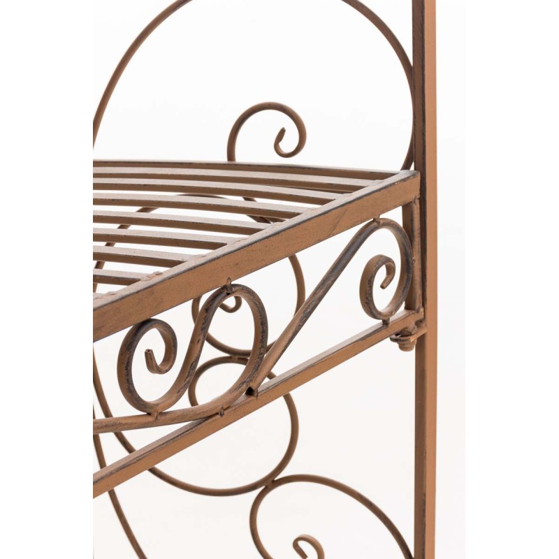 Pabellón semiabierto Rosie con banco marrón antiguo