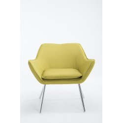Sillón orejero Caracas, tela verde
