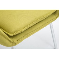 Sillón orejero Caracas, tela verde