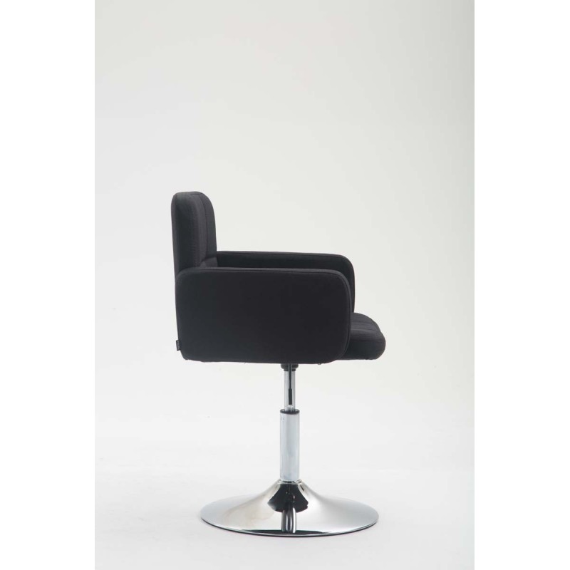 Sillón orejero Los Ángeles en tela negra