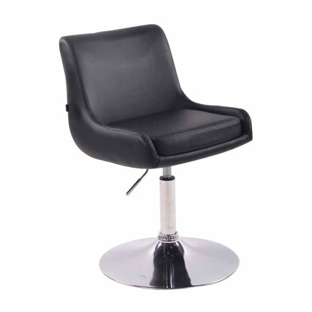 Lounger Club cuero sintético negro