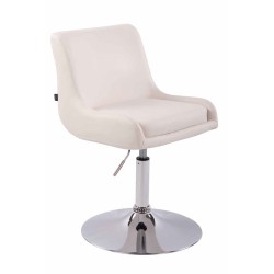 Lounger Club en piel sintética blanca