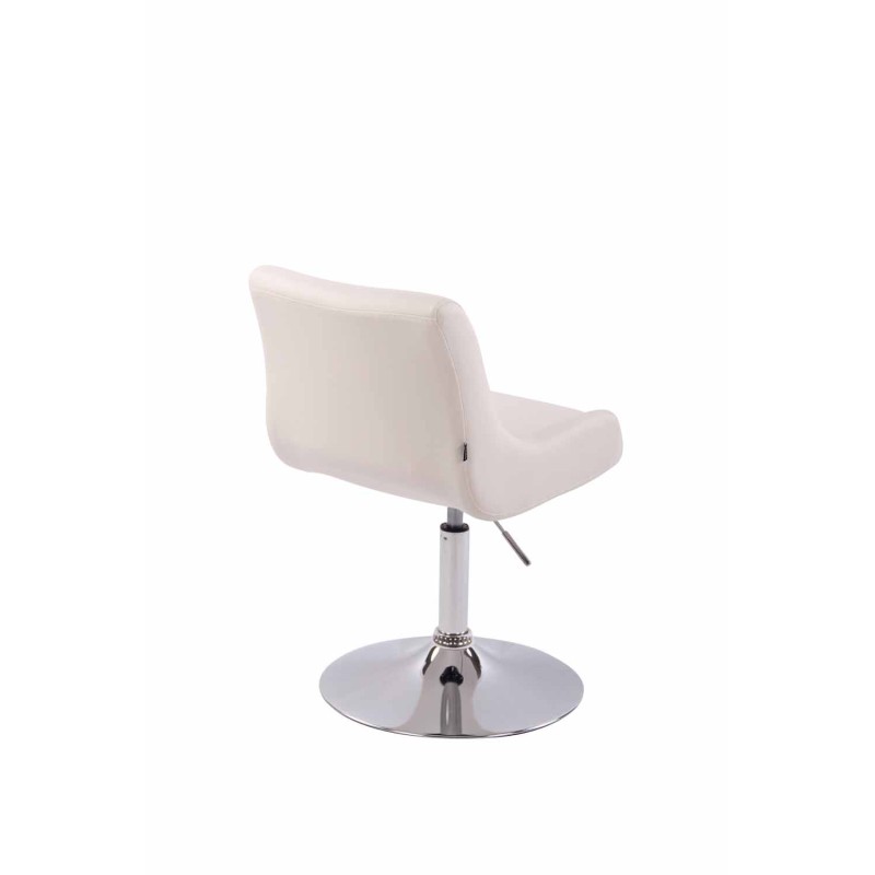 Lounger Club en piel sintética blanca