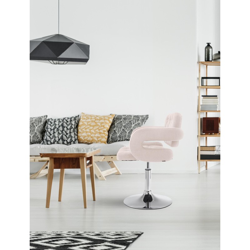 Sillón orejero Dublín en tela beige