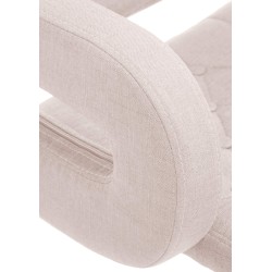 Sillón orejero Dublín en tela beige