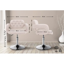 Sillón orejero Dublín en tela beige