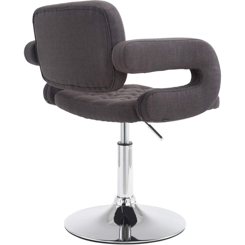 Sillón orejero Dublin en tela gris oscuro