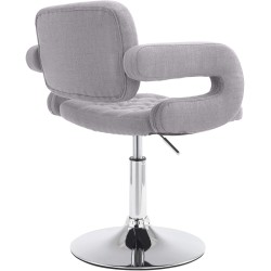 Sillón orejero Dublin en tela gris