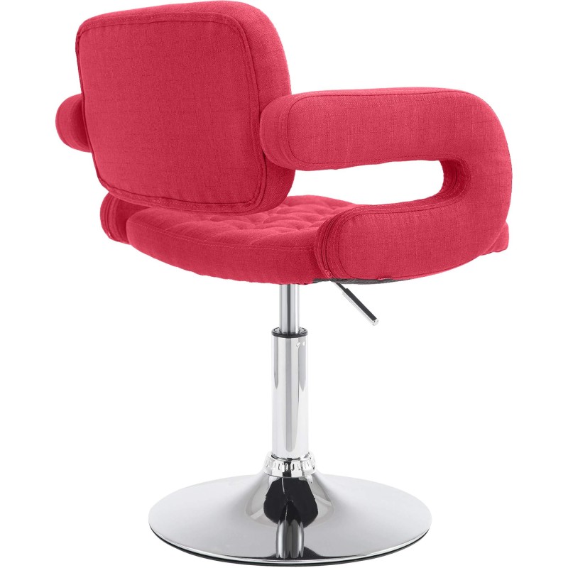 Sillón orejero Dublín en tela roja