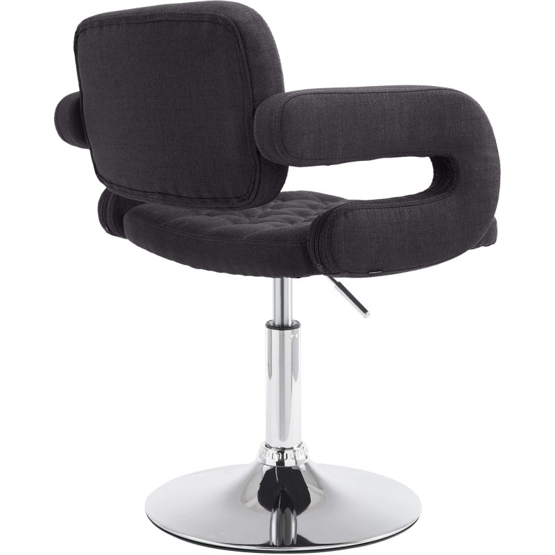 Sillón orejero Dublin en tela negra