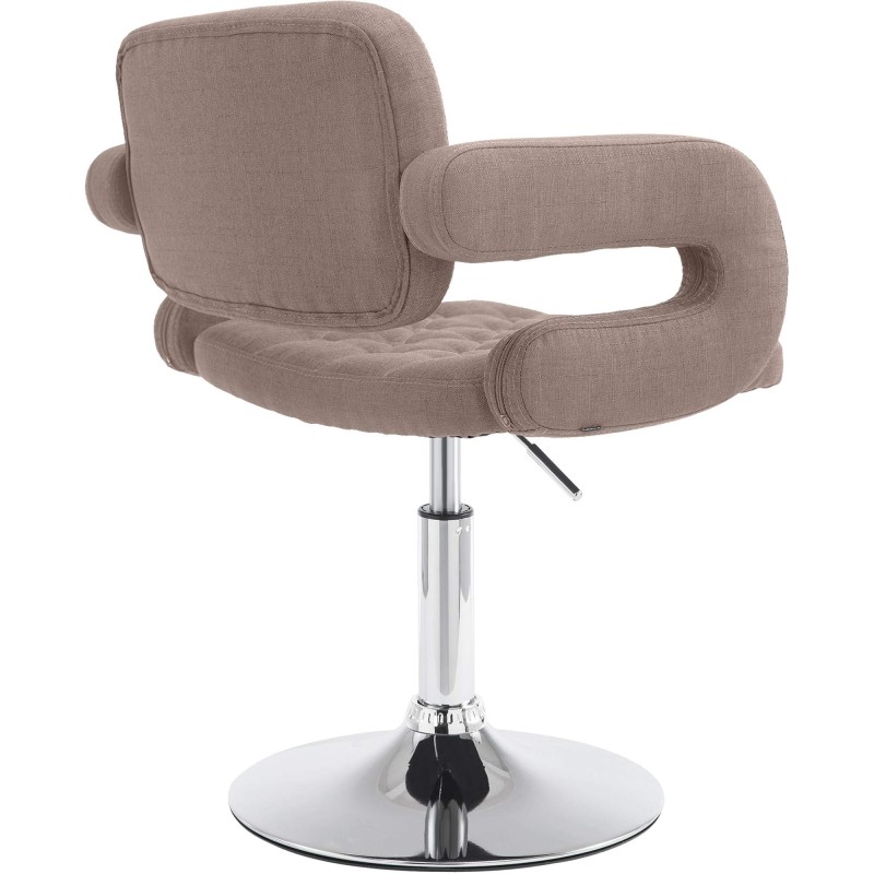 Sillón orejero Dublin en tela color topo