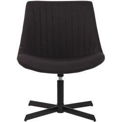 Sillón orejero negro Granby