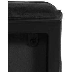 Sillón orejero Avon en terciopelo negro