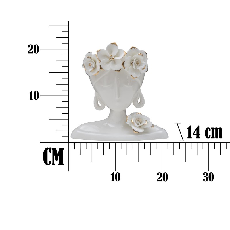 Jarrón Mujer Joven Radiante 21,7 x 14 x 21 cm