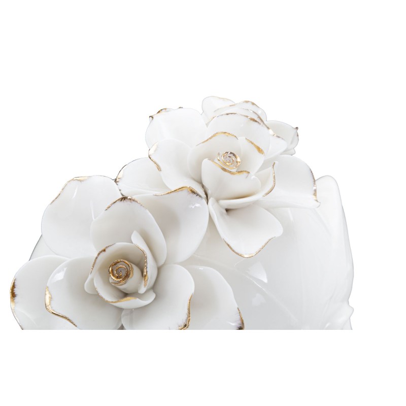 Jarrón con máscara de mujer mística, 16,5 x 14 x 27,3 cm