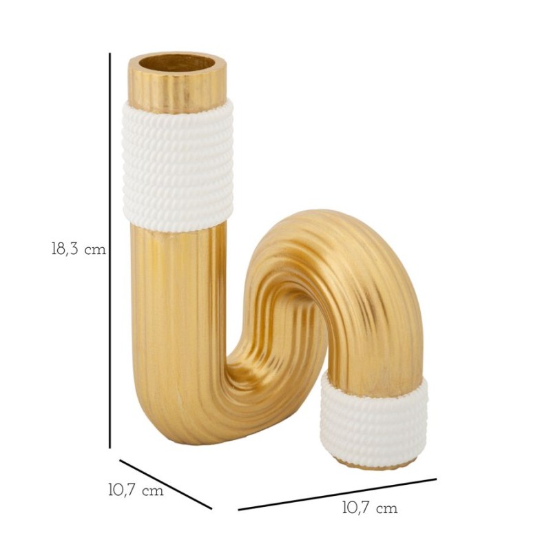 Elegante jarrón Bann, 10,7 x 10,7 x 18,3 cm