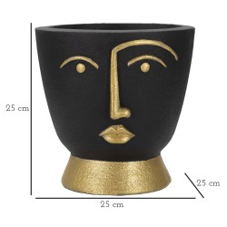 Jarrón de inspiración tribal -B- CM Ø 25X25