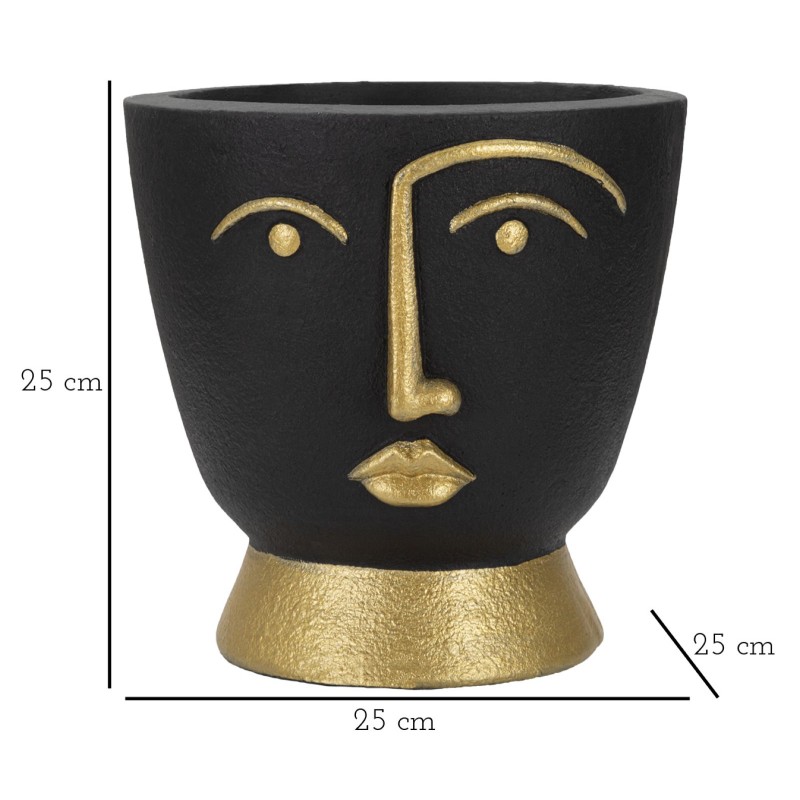 Jarrón de inspiración tribal -B- CM Ø 25X25