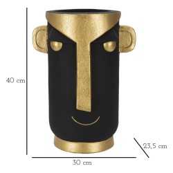 Jarrón tribal contemporáneo -C- CM 30X23.5X40