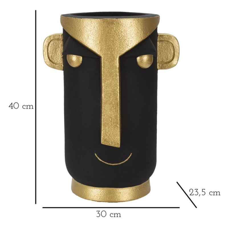 Jarrón tribal contemporáneo -C- CM 30X23.5X40