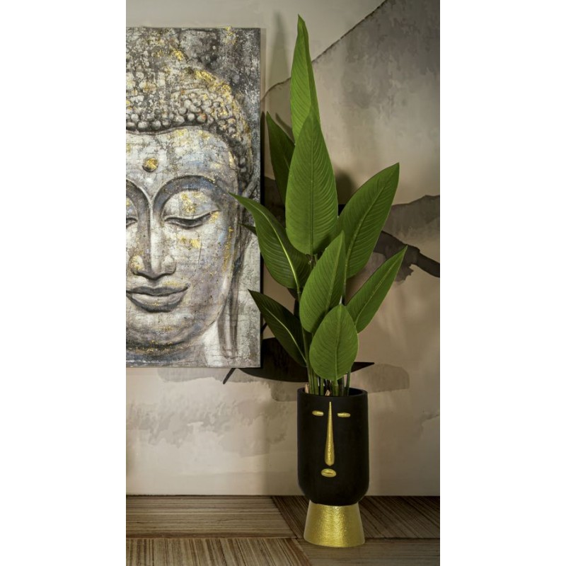 Impresionante jarrón tribal -D- CM Ø 21X45