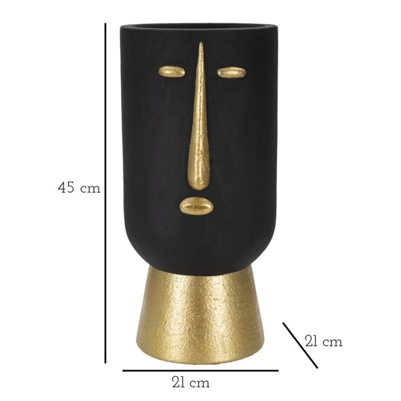 Impresionante jarrón tribal -D- CM Ø 21X45