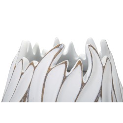 Jarrón de poliresina Honduras estilo boho chic, 27 x 41,5 cm de diámetro.